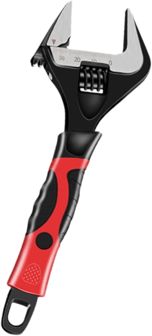 jojofuny 1pc Versatile Short Handle Wrench for Bathroom Sink Large Opening Monkey Spanner Tool for Tight Spaces Durable Anti-skid Design for Plumbing Tasks