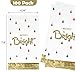 100 Pack Christmas Guest Napkins Merry & Bright – Holiday Party Paper Napkins with Gold Foil and Christmas Tree Design for Dinner, Cocktail, and Dessert Tables