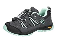 Brütting Unisex Kinder Ohio Low Trekking- & Wanderhalbschuhe, Anthrazit Mintgrün, 37 EU