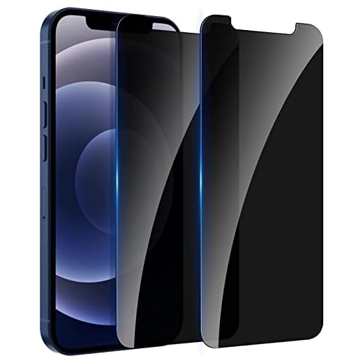 WHPXJY [2 Pack] Privacy Screen Protector for iPhone 12/12 Pro 6.1 inch, Anti-Spy Screen Protector iPhone 12 / iPhone 12 Pro Tempered Glass Film Shatterproof Touch Sensitive Bubble Free