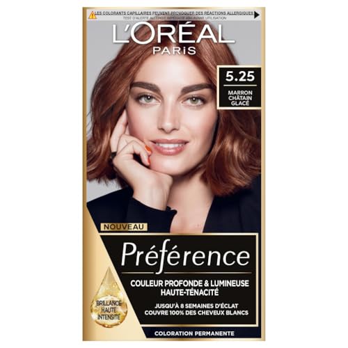 L'Oréal Paris Préférence Coloration Permanente Cheveux, Nuance : Antigua (5.25), Marron Chocolat...