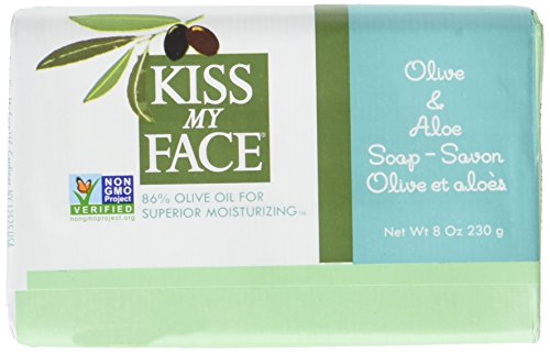 Kiss My Face Pure Olive Oil And Aloe Vera Moisturizing Bar Soap, 8 Ounce, 3 Pack (Packaging May Vary) #TOP1