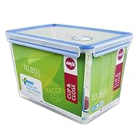 Emsa 508549 Clip & Close Frischhaltedose mit Deckel, 10.8 Liter, rechteckig (2 Stück) – Ansicht 2