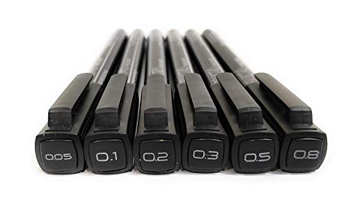 Image of Camlin Kokuyo Oil Pastel (50 Shades) & Brustro Professional Pigment Based Fineliner - Pack Of 6 (Black)