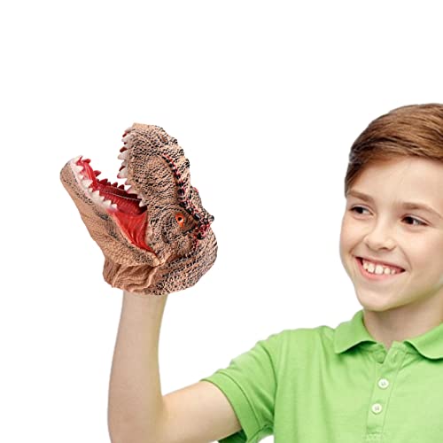 mão T Rex - Brinquedo dinossauro realista mão Dino,Brinquedos luva cabeça dinossauro fantoche flexív