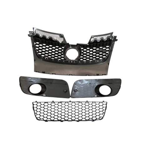 Parrilla de parachoques delantero para MK5 GLI GTI 2006-2009 con diseño de panal 3