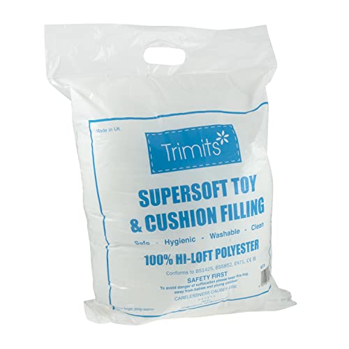 Trimits Supersoft Toy and Cushion Filling 200g, 100% Hi-Loft Polyester, Washable