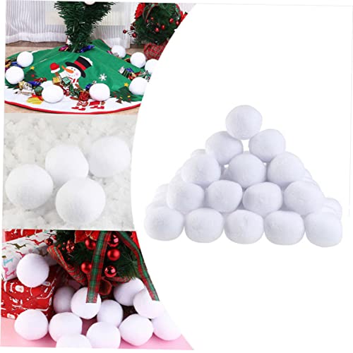 Zerodeko 50 Unidades bola neve artificial mini brinquedos infantis brinquedos para fora brinquedo cr