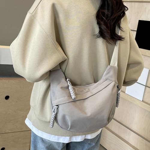Women Dumplings Bag Large Capacity Shoulder Bag Solid Color Messengers Bag Casual Crossbody Bag for College Everyday4