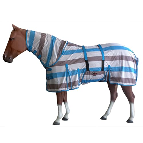 HILASON Horse Fly Sheet - Summer Spring UV Protection Mesh Bug Mosquito FlySheet for Horses | Fly-Sheet