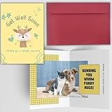 AanyaCentric Get Well Soon Greeting Card - 5.8 x 8.3 inch A5 Size with Envelope - Send Warm Healing Vibes with our Printed Card - Uplifting Wishes for a Speedy Recovery Gifts For Women Men Kids