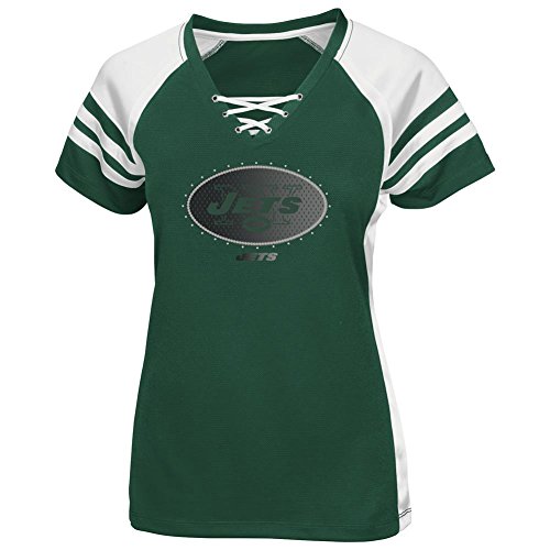 Majestic New York Jets Women's NFL Draft Me VII Jersey Top Shirt - Green