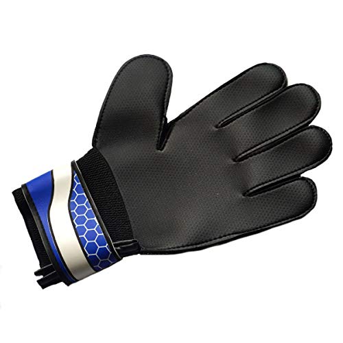PROGNE SPORTS REF 1050 Luva de Futebol para Goleiro, M, Preto, Azul