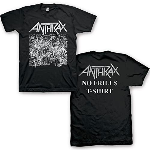 Amazon.com: Anthrax Men's No Frills T-Shirt Black Small