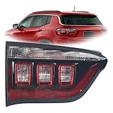 YEQSHNG Halogen Type Inner Tail light Assembly Compatible with 2017-2024 Jeep Compass Tail Lamp Left Driver Side CH2802115 55112837AB