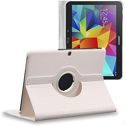 ebestStar - kompatibel mit Samsung Galaxy Tab 4 10.1 Hülle SM-T530, T533 T531 T535 Rotierende Schutzhülle Etui, Schutz Hülle Ständer, Rotating Case Cover Stand Cover
