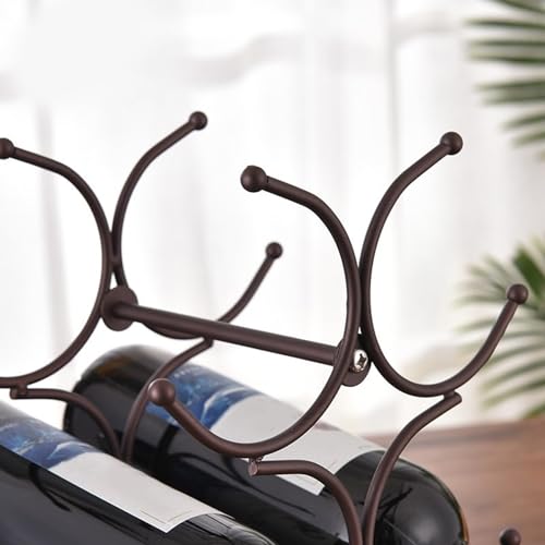 Soporte moderno de metal para 6 botellas miniatura 5