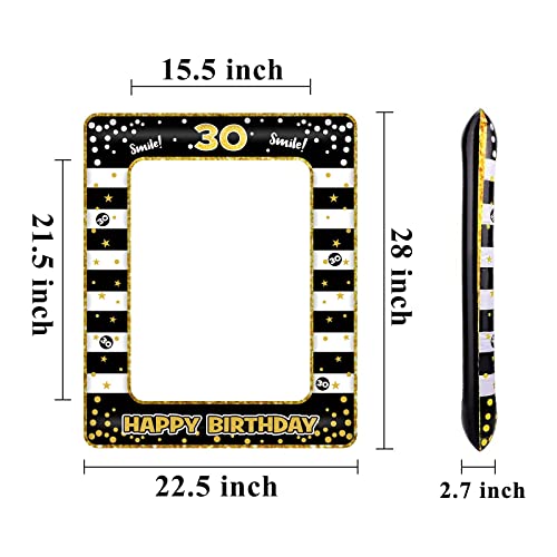 Cadre à selfie gonflable anniversaire 30 ans accessoire photo chic - 3