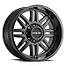 Raceline Wheels 948B SPLIT Wheel Satin Black 17X8.5"5X139.7 Bolt Pattern 0mm Offset/(4.75"B/S) Split Spoke Aluminum Passenger Car Wheels, Full Size Replacement Black Car Rims