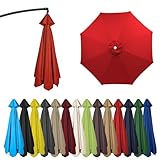 ☀️【Wide application】: Replacement awning garden canopy is suitable for replacement fabrics for garden patio yard beach pool market table umbrellas replacement top fit. Please note: There is only umbrella cloth in this package, no umbrella stands.