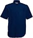 Produktbild Fruit of the Loom Kurzärmeliges Oxford-Hemd für Herren, Herren, 65-112-0, Blau - Marineblau, XL, 17" - 17,5"