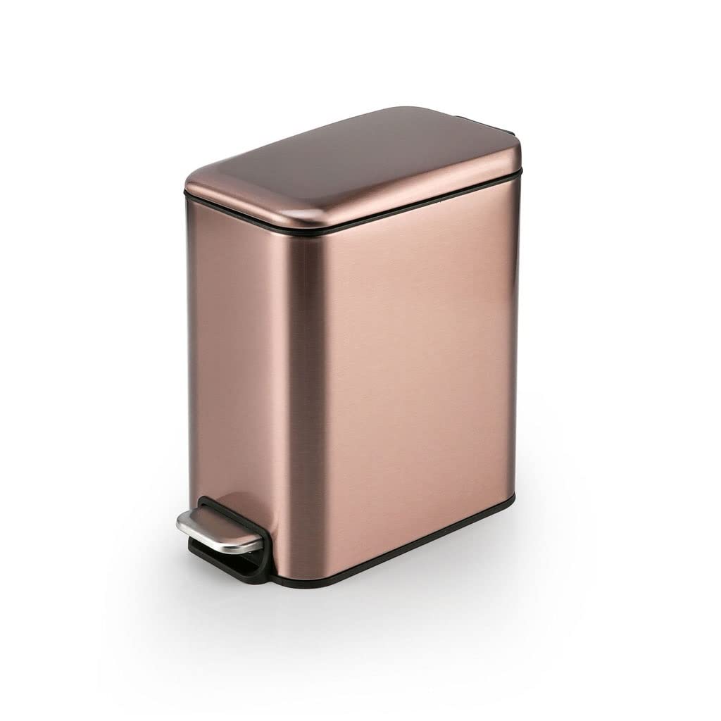 Poubelle rectangulaire en acier inoxydable à pédale B pour cuisine et chambre