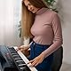 TIESOME 6 Stück Klavier Keyboard Noten Aufkleber Tasten, Transparent Abnehmbar Farbige Klavieraufkleber Piano Sticker Schwarze für Klaviernoten Anfänger Passend Klaviere mit 88, 61, 54, 49 Tasten