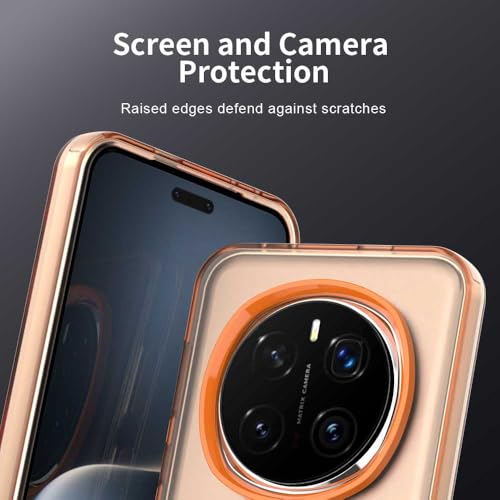 Image of for Honor Magic7 Pro 5G Case PC+TPU+PET Matte Anti-Drop Phone Back Cover - Orange