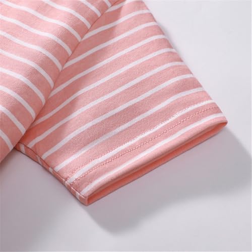 Youlebao Little Girls Short Sleeve Summer Dress Easter Casual Applique Tunic Shirt Playwear Cotton Dresses4