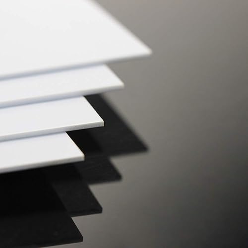 Vista 9 de ABS0905 8pcs 0.020 in Grosor 7.874 in x 9.843 in Hojas blancas 9.84'' x 7.87'' x 0.02'' Hojas de estireno ABS para diseño de tren modelo nuevo