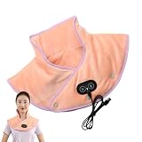 Warmtekussen voor nek en schouders, schouderverwarmingskussen met massage, warmtewrap met massageapparaat en 3 warmtestanden, snel warmtekussen, m-envelop