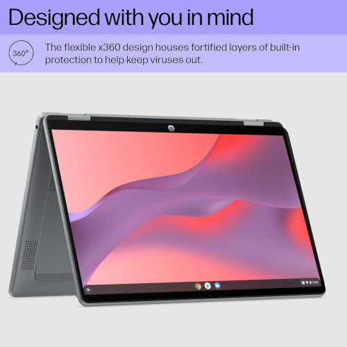 Image of HP Chromebook 14 x360 Plus, 14 inch 2-in-1 Laptop, Intel N150, 4GB, 128GB UFS