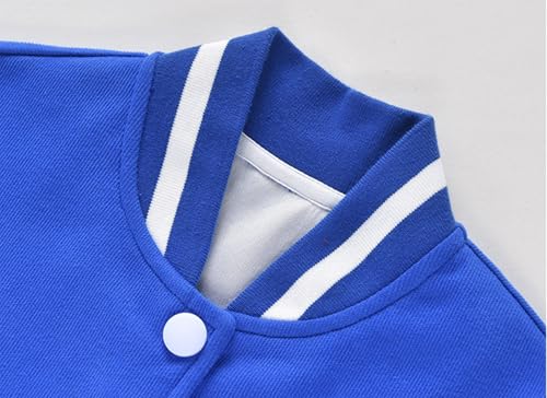 DINGDONG'S CLOSET Kids Boy' Girls' Baseball Jacket Casual Sport Team Uniforms Cardigan Sweatshirt2