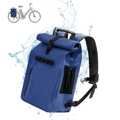 Générique Sacoche de cadre de vélo 3 en 1, Sac à bandoulière ou sac de cadre, Grande Capacité 20-29L, Pouvant être utilisée comme sac à dos, Imperméable et Résistant à l'usure, Sacs à dos unisexes