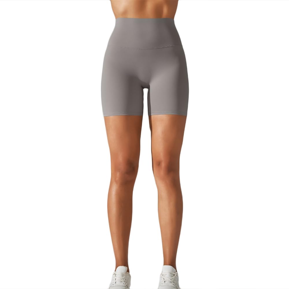 Womens High Waist Scrunch Butt Yoga Biker Shorts - Activewear for Gym Training and Sports