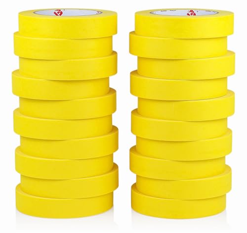 BOMEI PACK Yellow Painters Tape - 20 Rolls