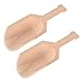 Luxshiny 2PCS Wood Tea Scoop Bath Salt Soly Soly Sól Kawy Łopaty Solne Łyżeczki Łyżeczki Proszku Mleko Łopaty Łyżki Do Hotelu W Sklepie Restauracyjnym Hotel