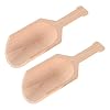 Luxshiny 2Pcs Wood Tea Schep Bad Zout Scheps Koffiescheppen Zoutschoppen Theelepels Melkpoeder Schoppen Voor Restaurantwinkel Hotel