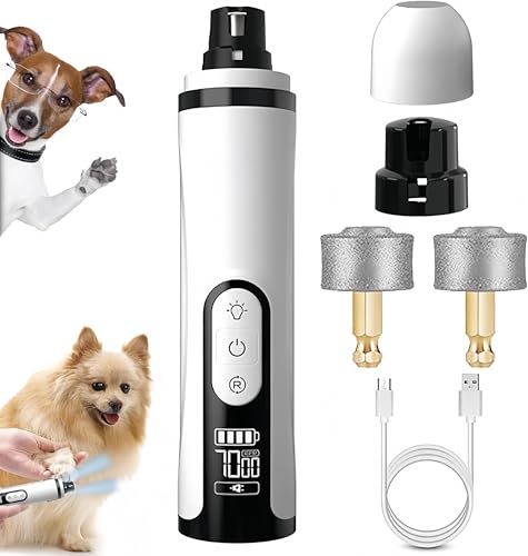 Tondeuse à ongles pour chiens et chats avec lampe LED et 3 vitesses - 2