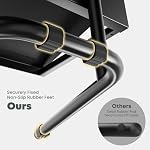 Height Adjustable Foot Rest - Relief Platform for Standing and Sitting, Ergonomic Under Desk Footrest with Non-Slip Surface, 6 Height Settings, Sturdy Metal Frame, Easy Assembly, Black - Image 4