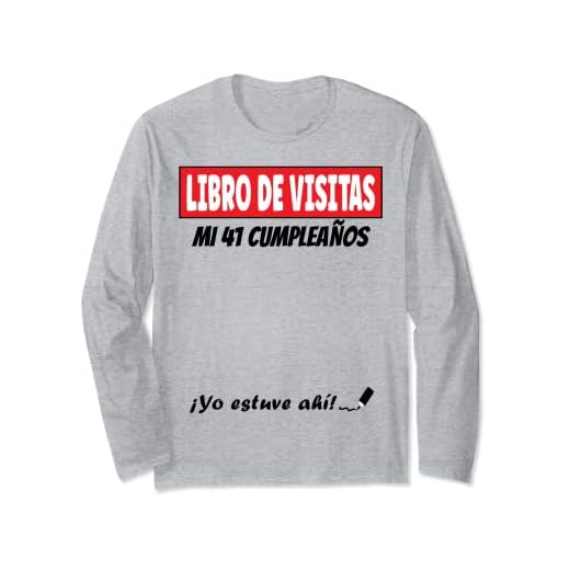 Libro De Visitas - 41 Años Cumpleaños Divertido Regalo 1980 Manga Larga
