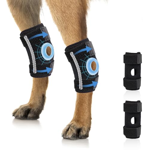 1 Pair Dog Leg Braces,Front and Rear Knee Pads for Pets, Joint Support, Joint Injury and Sprain Protection, Durable Elbow Protectors for Dogs,Ideal for Injury Prevention and Rehabilitation(M Size)