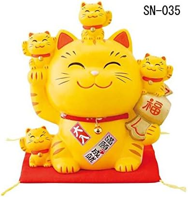 Auspicious figurines "Maneki Neko"Tiger Piggy Bank Japanes Goods SN-035