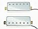 Dopro Chrome LP Guitar Mini Humbucker Neck Bridge Pickup Set Pickups for Les Paul