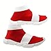 Breathable Lightweight High Tops Fashion Casual Sports Walking Shoes Knit Slip On Shoes Running Sneakers (red, Little Kid, 11, Numeric, US Footwear Size System, Medium)