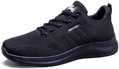 Men's Lightweight Walking Shoes - Breathable Cushioned Sneakers f...