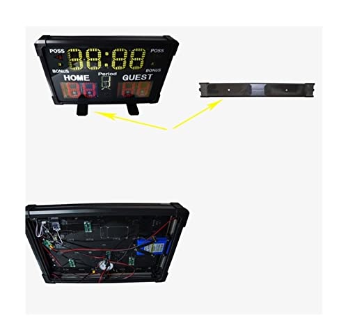 Marcador electrónico multifuncional LED para baloncesto miniatura 4