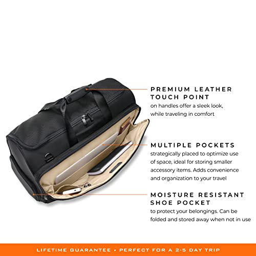 Briggs-Riley-Black-22-Inch-Garment-Duffle-Bag