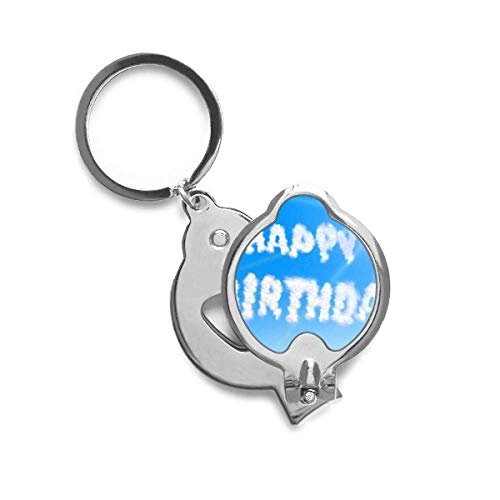 Coupe-ongles ciel nuages joyeux anniversaire bleu pour manucure quotidienne