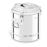 Royal Catering RCTP-12E Thermobehälter Edelstahl 12 L Thermo-Transportbehälter für Essen Thermobox Gastro Warmhaltebehälter für Speisen Thermoport